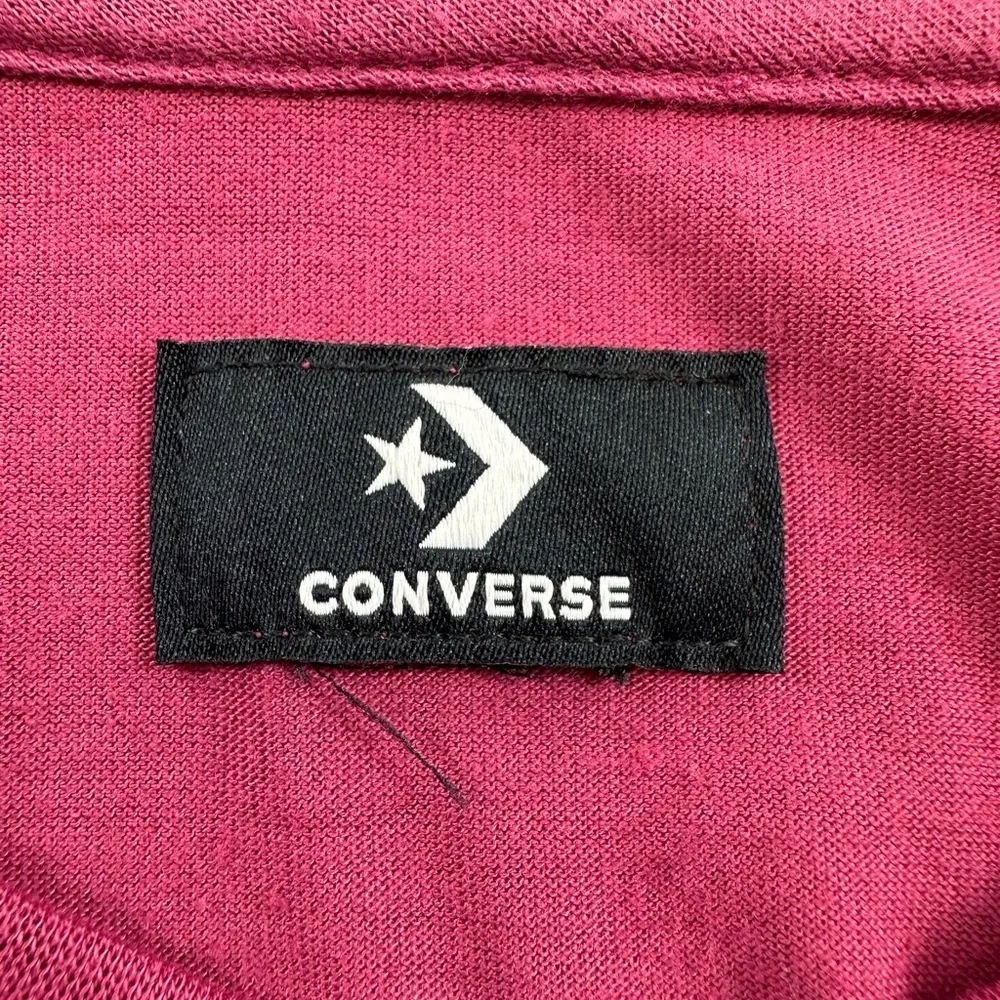 NWOT Converse Maroon Golden Logo Print T-Shirt Girls Large 12-13Y